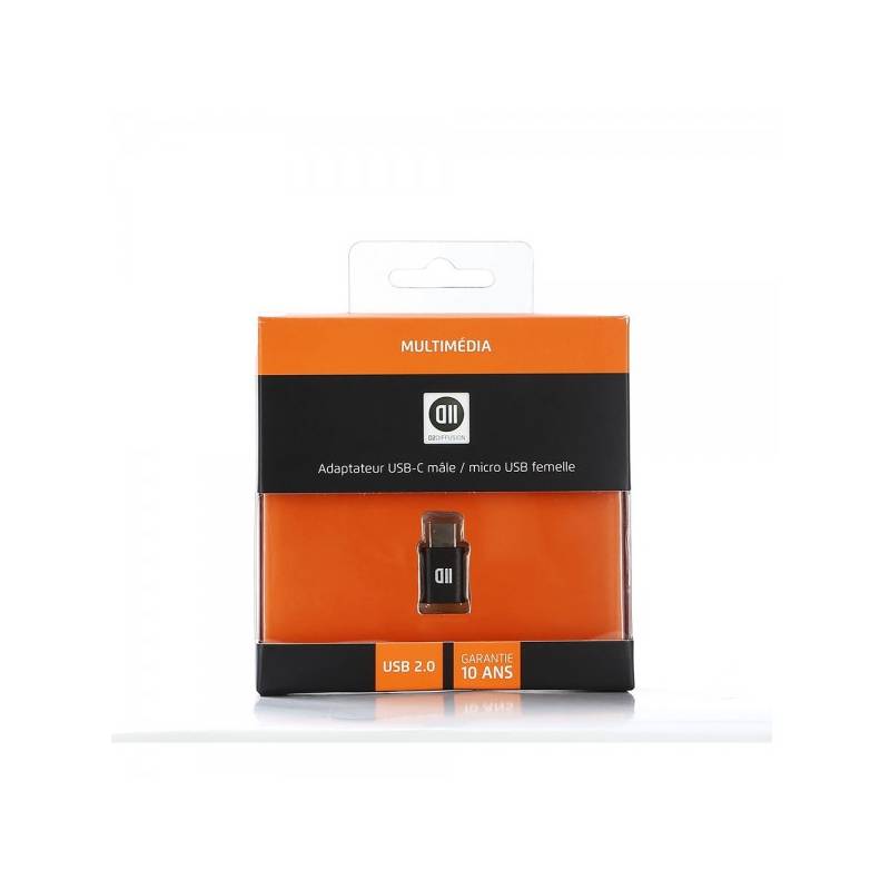 Adaptateur USB-C mâle / micro USB femelle - D2 Diffusion